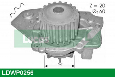 LUCAS ENGINE DRIVE ldwp0256 -  Водяной насос